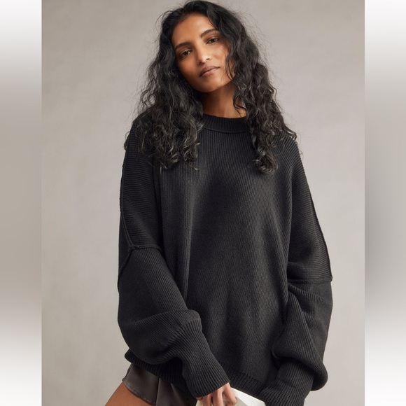 Free People Sweaters - Free People Easy Street Tunic. Black. Small. NWT